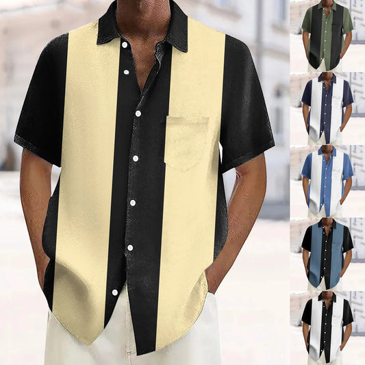 Classic Two Tone Button Up Shirt